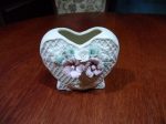   Porcelán váza, tolltartó, szív alakú, 10x8x5 cm, 235gr, Trade House Denmark Design 43488