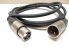 Mikrofon, erősítő jelkábel, magas minőségű, kiegyensúlyozott, XLR apa, XLR anya, 1,5m, Procab MC305 Balanced high quality microphone cable 