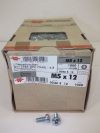 M5x12 D-fejű kereszthornyos csavar, 4.8 cink galvanizált (A2K), 1000db, WÜRTH 0046512, DIN7985, ISO7045 M5x12 D-fejű kereszthornyos csavar, 4.8 cink galvanizált (A2K), 1000db, WÜRTH 0046512, DIN7985, ISO7045