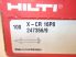 HILTI X-CR 16P8 247356, 16mm, Egyes rozsdamentes szeg acél alátéttel, acélra és betonra történő rögzítésekre, lőpatronos szegbeverő készülékhez, 3,7mm átmérő, 100db/doboz