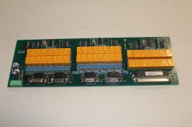 Loccioni AEA046, 3x16 csatornás relé mátrix, 48 db Panasonic DS1E-M-DC24V relével, és RS 232/422/485 D-Sub csatlakozókkal, Multiplexer, Matrix Switch PCB, NYÁK