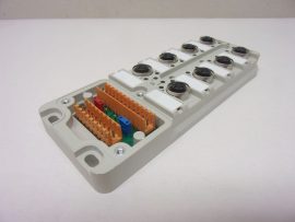 Weidmüller SAI-8-MH-5P M12, 1701252000, szenzorelosztó modul, érzékelő-aktuátor interfész, A kódolású 8x M12 5 pin anya, 30VDC, LED visszajelzés, PNP, fém bekötőfedél nélkül Weidmüller SAI-8-MH-5P M12, 1701252000, szenzorelosztó modul, érzékelő-aktuátor interfész, A kódolású 8x M12 5 pin anya, 30VDC, LED visszajelzés, PNP, fém bekötőfedél nélkül