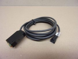 Omron E3V-7DC43S optikai szenzor, fénysorompó, fotoelektromos állítható érzékelő, 12-24VDC, LED visszajelzéssel, 2m kábellel,