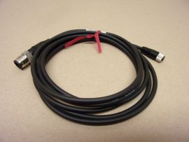 Keyence OP-88456 szenzorkábel, M8 anya 4 tűs M12 apa 4 tűs Egyenes kábel 2 m, NQ sorozatú hálózati kommunikációs modulokhoz