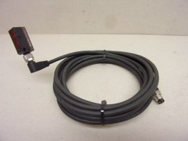 Baumer FHDK 10P5101//S35A optikai szenzor, fotoelektromos érzékelő, 10-30VDC, 20-120 mm érzékelés, 3,4m kábellel, M8 4 pin csatlakozó, PNP, xyz