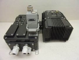 Nordac SK DA-130E-750-340-IBS-AAA + SK300E-750-340-B Decentralizált terepi elosztó modul 0,75 kW-os frekvenciaváltóval, 3x400VAC be, 3x 0-400V 400Hz ki, InterBus és érzékelő/aktuátor csatlakozásokkal, 
