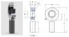 SAL 45 ES-2RS SKF Rod End, Rúdvég, Karbantartást igénylő, kétoldalt tömített gömbcsukló, gömbszem külsőmenetes szárral, 45 mm tengelyfurat, M 45x3 balmenetes külső menet, 