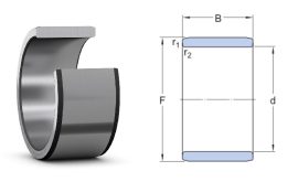 IR 50x55x20 IS1 SKF, Belső gyűrű tűgörgős csapágyakhoz, kenőfuratokkal