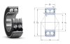 3204 2RS KBS 20x47x20,6 mm, Kétsoros, kétoldalt gumi (NBR) súrlódó tömítéssel zárt, ferde hatásvonalú golyóscsapágy, Érintkezési szög: 30°