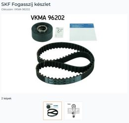 VKMA 96202 SKF Suzuki vezérműszíj szett (Suzuki Forsa, Samurai, Sprint, Swift) VKM 76202 feszítőgörgő, Gates PowerGrip 41089x3/4" T095 89ZA19, SKF00862 + SKF05654