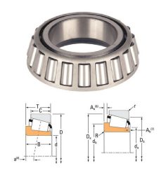 LM 48548 TIMKEN, 34.925x18.288 mm, 1 3/8"x 0.72", Egysoros kúpgörgős csapágy, csak belső gyűrű görgőkkel