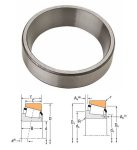   HM212011 Timken, 122.238x29.718 mm, 4 13/16"x1.17",  Egysoros kúpgörgős csapágy, csak külső gyűrű