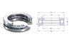 51108 ZVL 40x60x13 mm, egysoros axiális golyóscsapágy, támcsapágy, Single direction thrust ball bearing