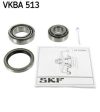 VKBA 719 SKF, Volvo 240, 260 Kerékcsapágy szett, Wheel Bearing Kit, sasszeg nélkül (KLM 12749/12711 STEYR + L68149/111 STEYR) 1x szimmering, 1x bizt.lemez, sasszeg HIÁNYZIK!