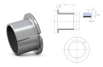   GLY.PBG 202316,5 F (PCMF, EGF, PAF 20165) SKF, 20x23x16,5 mm, Peremes Glycodur hasított persely, PTFE kompozit siklócsapágy, 2 m/s, -200... +260 °C