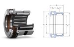   NKX 20 Z/P6 (NAX 2030, NAXK 20) INA, 20x30x30 mm, Kombinált tűgörgős / axiális golyóscsapágy, belső gyűrű nélkül 