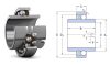 PLC 11-4 ZKL, 8x22x7/14 mm, nyitott kétsoros önbeállós golyóscsapágy, acélkosárral, és szélesített belső tengellyel, PLC 11-4 ZKL, 8x22x7/14 mm, nyitott kétsoros önbeállós golyóscsapágy, acélkosárral, és szélesített belső tengellyel,