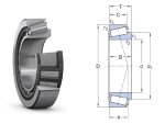   05079/05185 (99401) TIMKEN, 19.987x47x14.381 mm, 0.7869"x1.8504"x0.5662" Egysoros kúpgörgős csapágy, 