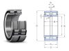 NNF 5020 ADA-2LSV (NAS 5020 UUNR, SL045020-PP-2NR) SKF, 100x150x67 mm, Kétsoros hengergörgős csapágy, telegörgős, mindkét oldalt szintetikus gumi tömítéssel, és külső paláston rögzítő gyűrűkkel NNF 5020 ADA-2LSV (NAS 5020 UUNR, SL045020-PP-2NR) SKF, 100x150x67 mm, Kétsoros hengergörgős csapágy, telegörgős, mindkét oldalt szintetikus gumi tömítéssel, és külső paláston rögzítő gyűrűkkel