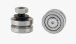   SJ25C (SJ 25 C) HEPCO 8x25x14/26,4 mm, Koncentrikus csap típusú vezetőgörgő, tartógörgő, csapos támasztógörgő, (síngörgő) külső paláston "V" alakú vezetőnúttal, GV3 lineáris rendszerekhez