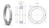 KM 13 FAG, 65x85x12 mm, M65x2, Hornyos anya, Ellenanya metrikus menettel, biztosító alátéttel való reteszeléshez, DIN 981