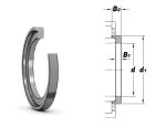   HJ 414 GPZ, 70x110x12/20 mm, Acél támasztógyűrű, támasztótárcsa, sarokgyűrű NU és NJ hengergörgős csapágyakhoz