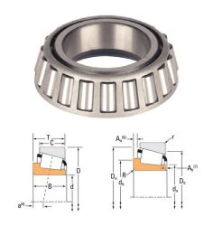 399 (42024) TIMKEN, 65,001x21,996 mm, 2.5591"x 0.8660", Egysoros kúpgörgős csapágy, csak belső gyűrű görgőkkel