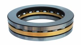 51222 M URB/FRB, 110x160x38 mm, egysoros axiális golyóscsapágy, támcsapágy bronzkosárral, Single direction thrust ball bearing