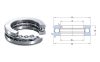 51410 SX, 50x110x43 mm, egysoros axiális golyóscsapágy, támcsapágy, acélkosárral, Single direction thrust ball bearing