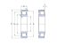 LRJA 1-1/2 (CFL 12 M , RL 13L) R&M, 38,1x82,55x19,05 mm, 1.1/2"x3.1/4"x3/4" Egysoros hengergörgős csapágy, bronzkosárral, és egyik irányba elmozduló külső gyűrűvel, NF design