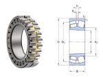  22312 MW33 KBS, 60x130x46 mm, Kétsoros önbeállós hordógörgős, gömbgörgős csapágy, külső paláston olajzófuratokkal és horonnyal, hengeres tengelyfurattal, és tömör bronzkosárral