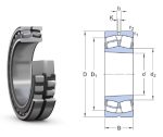   23120 CK SKF, 100x165x52 mm, Kétsoros önbeállós hordógörgős, gömbgörgős csapágy, kúpos tengelyfurattal, acélkosárral, olajhorony nélkül, 