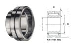   NU 4909 V (NA 4909 V) DKF, 45x68x22 mm, Egysoros tűgörgős csapágy, telegörgős, kosár nélküli