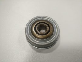MTR-5ux1,6.30 (MTR-50x1,5.30) 11x47,3/49,5x13,7 mm, egysoros golyós, szállítószalag görgő csapágy, 11 mm-es hatszög tengellyel