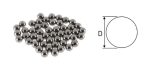   RB (KU) 10,319 mm, 13/32" MGM, Acélgolyó, csapágygolyó, nem saválló, G100, 100 db/csomag, bruttó 15 Ft/db. 