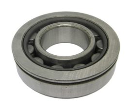 NU 407 N STEYR, 35x100x25 mm, Egysoros hengergörgős csapágy acélkosárral, mindkét irányba elmozduló belső gyűrűvel, és külső palástton núttal