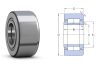 NUTR 17 SKF, 17x40x20/21 mm, Tartógörgő támasztógörgő, (járom típusú nyomhenger) karimás gyűrűkkel, domború külső palásttal, beépített tömítési és utánkenési funkcióval