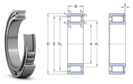 SL 182207-C3 (NCF 2207 VC3) INA, 35x72x23 mm, Egysoros hengergörgős csapágy, kosár nélküli, telegörgős, növelt csapágyhézaggal