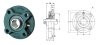 UCFC 204 (FYC 20 TF, YAR 204+FYC 504) GDB, 20x100x28,3/33,3 mm, Y-csapágyegység kerek, 4 csavarfuratos fekvő öntvényházzal, és 20 mm furatátmérőjű hernyócsavaros csapággyal