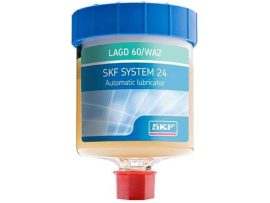 LAGD 60/HP2 SKF, csapágyzsír, 60 ml-es SYSTEM 24 gázhajtású egypontos automata olajozó, LGHP 2 Nagy teljesítményű, magas hőmérsékletű csapágyzsírral töltve