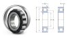 CRL 18A (N 2xx, LRJ2-1/4, PAPV18, RLS16 (FAG)) SKF, 57,15x114,30x22,23 mm, 2.25"x 4.5"x0.875" Egysoros hengergörgős csapágy, acélkosárral, és mindkét irányba elmozduló külső gyűrűvel