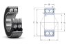 3205 A-2RS1 SKF 25x52x20,6 mm, Kétsoros, kétoldalt gumi (NBR) tömítéssel zárt, ferde hatásvonalú golyóscsapágy, hatásszög: 30°