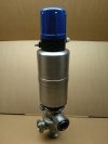 Élelmiszeripari rozsdamentes 3 utas keverőszelep, APV Mixproof Valve , DN50-2" szeleptestekkel, pneumatikus, 24VDC 2,5W Sirai Z031C szeleppel Élelmiszeripari rozsdamentes 3 utas keverőszelep, APV Mixproof Valve , DN50-2" szeleptestekkel, pneumatikus, 24VDC 2,5W Sirai Z031C szeleppel
