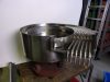 Vibrosistemi 6 pályás rozsdamentes rezgő adagoló, vezérlő nélkül, 600x582 mm, Vibratory Bowl Feeders