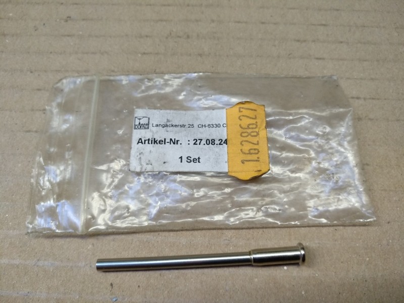 Adagoló cső Dopag diszpenzerhez, rozsdamentes, 2,4mm belső á