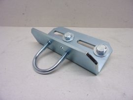 Csőbilincs, állványbilincs, galvanizált acél tartóbilincs, 43mm csőátmérőhöz, antennákhoz, állványokhoz, stb.