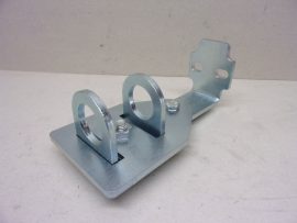 Tartókonzol, horganyzott acél tartóbilincs, 28 mm csőátmérőhöz, kisebb változat 