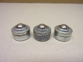 Rehberg 03.121.00 Fém golyós szállító modul, 12 mm golyó, 22mm átmérő, 12/18mm magasság, golyós görgő, bikakerék, golyógörgő, SZÉPSÉGHIBÁS 