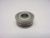 Csapágyazott görgő, INA, LFR 5201-12, 35mm külső átmérő, 16mm vastagság, homorű külsővel, xyz