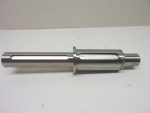   SMO bv. Acéltengely, gépalkatrész, ékpályákkal, 247mm hossz, 25/40/28mm átmérő, 